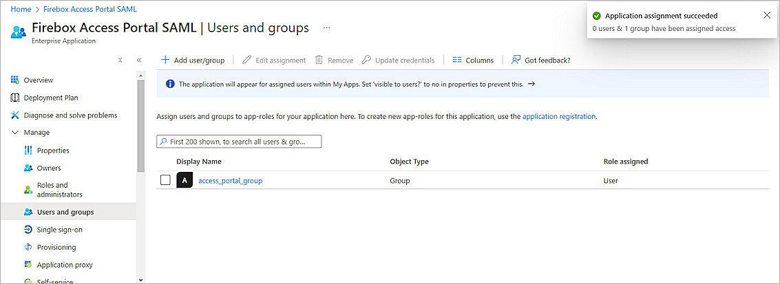 Screenshot of Entra ID, Azure SAML app setup 3